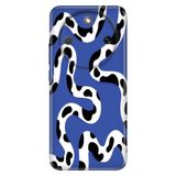 Cekuonline Honor Magic 8 Lite ile Uyumlu Kılıf, Cow Snake Temalı Desenli, Darbe Emici Silikon