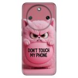 Cekuonline Honor Magic 8 Lite ile Uyumlu Kılıf, Dont Touch Temalı Desenli, Darbe Emici Silikon