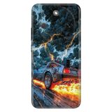 Cekuonline Honor Magic 8 Lite ile Uyumlu Kılıf, Geleceğe Temalı Desenli, Darbe Emici Silikon