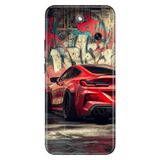 Cekuonline Honor Magic 8 Lite ile Uyumlu Kılıf, Grafiti ve Car Temalı Desenli, Darbe Emici Silikon