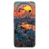 Cekuonline Honor Magic 8 Lite ile Uyumlu Kılıf, İstanbulum Temalı Desenli, Darbe Emici Silikon