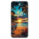 Cekuonline Honor Magic 8 Lite ile Uyumlu Kılıf, Kamp Temalı Desenli, Darbe Emici Silikon