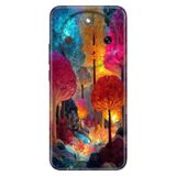 Cekuonline Honor Magic 8 Lite ile Uyumlu Kılıf, Lüks Orman Temalı Desenli, Darbe Emici Silikon