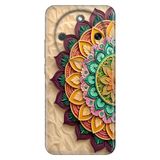 Cekuonline Honor Magic 8 Lite ile Uyumlu Kılıf, Mara Mandala Temalı Desenli, Darbe Emici Silikon