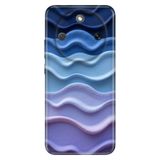 Cekuonline Honor Magic 8 Lite ile Uyumlu Kılıf, Mavi Ton Temalı Desenli, Darbe Emici Silikon