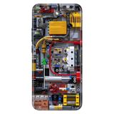 Cekuonline Honor Magic 8 Lite ile Uyumlu Kılıf, Mekanik Temalı Desenli, Darbe Emici Silikon, Çok Renkli