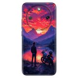 Cekuonline Honor Magic 8 Lite ile Uyumlu Kılıf, Motorum ve Ben Temalı Desenli, Darbe Emici Silikon