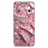 Cekuonline Honor Magic 8 Lite ile Uyumlu Kılıf, Pembe Elmas Temalı Desenli, Darbe Emici Silikon