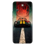 Cekuonline Honor Magic 8 Lite ile Uyumlu Kılıf, Race Classico Temalı Desenli, Darbe Emici Silikon
