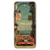 Cekuonline Honor Magic 8 Lite ile Uyumlu Kılıf, Race Temalı Desenli, Darbe Emici Silikon