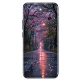 Cekuonline Honor Magic 8 Lite ile Uyumlu Kılıf, Romantik Sokak Temalı Desenli, Darbe Emici Silikon