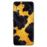 Cekuonline Honor Magic 8 Lite ile Uyumlu Kılıf, Sarı Siyah Kürk Temalı Desenli, Darbe Emici Silikon