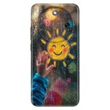 Cekuonline Honor Magic 8 Lite ile Uyumlu Kılıf, Sunshine Temalı Desenli, Darbe Emici Silikon