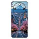Cekuonline Honor Magic 8 Lite ile Uyumlu Kılıf, Tokyo Temalı Desenli, Darbe Emici Silikon