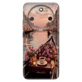 Cekuonline Honor Magic 8 Lite ile Uyumlu Kılıf, Venedik Temalı Desenli, Darbe Emici Silikon