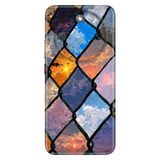 Cekuonline Honor Magic 8 Lite ile Uyumlu Kılıf, Vintage Tel Örgü Temalı Desenli, Darbe Emici Silikon