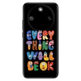 Cekuonline Honor Magic 8 Lite ile Uyumlu Kılıf, Will be Ok Temalı Desenli, Darbe Emici Silikon