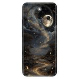Cekuonline Honor Magic 8 Lite ile Uyumlu Kılıf, Yaldızlı Yıldızlar Temalı Desenli, Darbe Emici Silikon