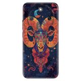 Cekuonline Honor Magic 8 Lite ile Uyumlu Koç Burcu Temalı Desenli Darbe Emici Silikon Kılıf