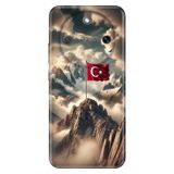 Cekuonline Honor Magic 8 Lite ile Uyumlu Türk Askeri Temalı Desenli Darbe Emici Silikon Kılıf, Çok Renkli