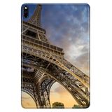 Cekuonline Huawei MatePad Pro 10.8" ile Uyumlu Kılıf, Desenli Silikon, Eyfel Paris, Çok Renkli avonm-v-cvr459203