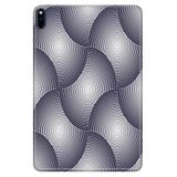 Cekuonline Huawei MatePad Pro 10.8" ile Uyumlu Kılıf, Desenli Silikon, Geometrik Halkalar, Çok Renkli avonm-v-cvr459212