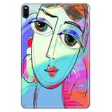 Cekuonline Huawei MatePad Pro 10.8" ile Uyumlu Kılıf, Desenli Silikon, İri Gözler, Çok Renkli avonm-v-cvr459230