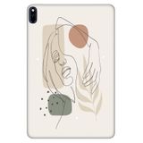 Cekuonline Huawei MatePad Pro 10.8" ile Uyumlu Kılıf, Desenli Silikon, Kadın Siluet, UV Baskı avonm-v-cvr459239