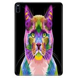 Cekuonline Huawei MatePad Pro 10.8" ile Uyumlu Kılıf, Desenli Silikon, Kedi-Art, Çok Renkli avonm-v-cvr459250