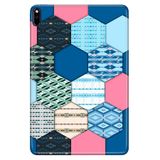 Cekuonline Huawei MatePad Pro 10.8" ile Uyumlu Kılıf, Desenli Silikon, Patchwork, Çok Renkli avonm-v-cvr459293