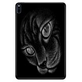 Cekuonline Huawei MatePad Pro 10.8" ile Uyumlu Kılıf, Desenli Silikon, Siyah Kedi avonm-v-cvr459322