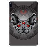 Cekuonline Huawei MatePad Pro 10.8" ile Uyumlu Kılıf, Desenli Silikon, Sphynx, Çok Renkli avonm-v-cvr459327
