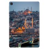 Cekuonline Huawei MatePad T10S ile Uyumlu 10.1" Desenli Silikon Tablet Kılıfı, UV Baskılı, Galata avonm-v-cvr459807