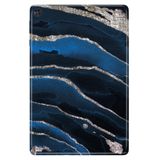 Cekuonline Huawei MatePad T10S ile Uyumlu 10.1" Tablet Kılıfı, Desenli Silikon, Yaldız Mermer avonm-v-cvr459944
