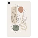 Cekuonline Huawei Matepad T8 8" ile Uyumlu Tablet Kılıfı, Desenli Silikon, Kadın Siluet, Çok Renkli avonm-v-cvr459438