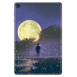 Cekuonline Huawei Matepad T8 8" ile Uyumlu Tablet Kılıfı, Desenli Silikon, Moon avonm-v-cvr459477