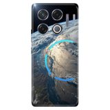 Cekuonline Infinix GT 20 Pro ile Uyumlu Kılıf, Yer Küre Temalı Desenli, Darbe Emici Silikon, Çok Renkli