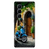 Cekuonline Infinix Hot 50 Pro Plus 4G ile Uyumlu Silikon Kılıf, Şirin Evim Temalı Desenli, Darbe Emici, Çok Renkli