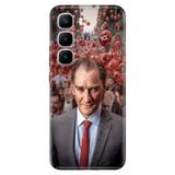 Cekuonline Infinix Hot 60 Pro Plus ile Uyumlu Kılıf, Silikon, Darbe Emici, Canım Atam İzindeyiz Temalı, Çok Renkli