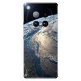 Cekuonline Infinix Zero 40 (X6860) ile Uyumlu Kılıf, Yer Küre Temalı Desenli, Darbe Emici Silikon