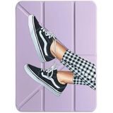 cekuonline iPad Air 10.9 2022 5. Nesil M1 Çipli Kılıf, Uyku Modlu, Kalem Bölmeli, Tri Folding Sportif, Lila