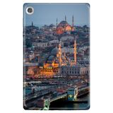 Cekuonline Lenovo M10+ Plus TB-X606F ile Uyumlu Tablet Kılıfı, Desenli Silikon, Galata avonm-v-cvr451449
