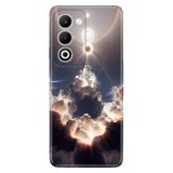 Cekuonline Oppo A5 5G ile Uyumlu Kılıf, Bulutların Oyunu Temalı Desenli, Darbe Emici Silikon