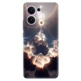 Cekuonline Oppo Reno 13F ile Uyumlu Silikon Kılıf, Bulutların Oyunu Temalı Desenli, Darbe Emici, Çok Renkli