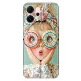 Cekuonline Oppo Reno 14F (CPH2743) ile Uyumlu Kılıf, GirlDonut Temalı Desenli, Darbe Emici Silikon, Çok Renkli
