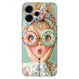 Cekuonline Oppo Reno 15-15F 5G ile Uyumlu Donut Güzeli Temalı Desenli Darbe Emici Silikon Kılıf, Çok Renkli