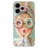 Cekuonline Oppo Reno 15-15F 5G ile Uyumlu Kılıf, GirlDonut Temalı Desenli, Darbe Emici Silikon, Çok Renkli