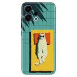 Cekuonline Oppo Reno 15-15F 5G ile Uyumlu Kılıf, Sleep Cat Temalı Desenli, Darbe Emici Silikon