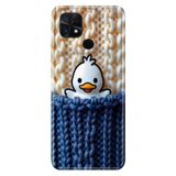 Cekuonline Poco C40 ile Uyumlu Xiaomi Redmi 10C Kılıf, Duck Duck Temalı Desenli, Darbe Emici Silikon