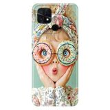 Cekuonline Poco C40 ile Uyumlu Xiaomi Redmi 10C Kılıf, GirlDonut Temalı Desenli, Darbe Emici Silikon, Çok Renkli